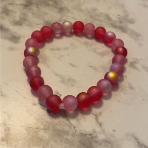 Elegant Pink Beaded Bracelet